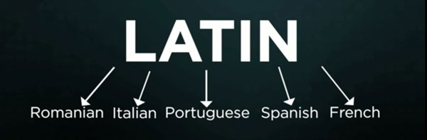 Latin là nguồn gốc của ngôn ngữ lãng mạn và tiếng Anh